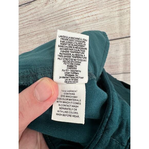 We‎ the Free People Velvet Tapered Leg Pants Women's Size 27 Green - Picture 8 of 10